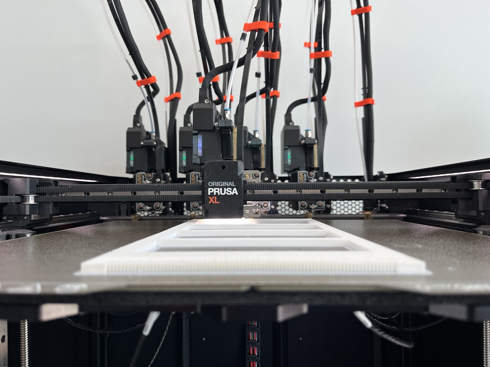a 3D printer in action